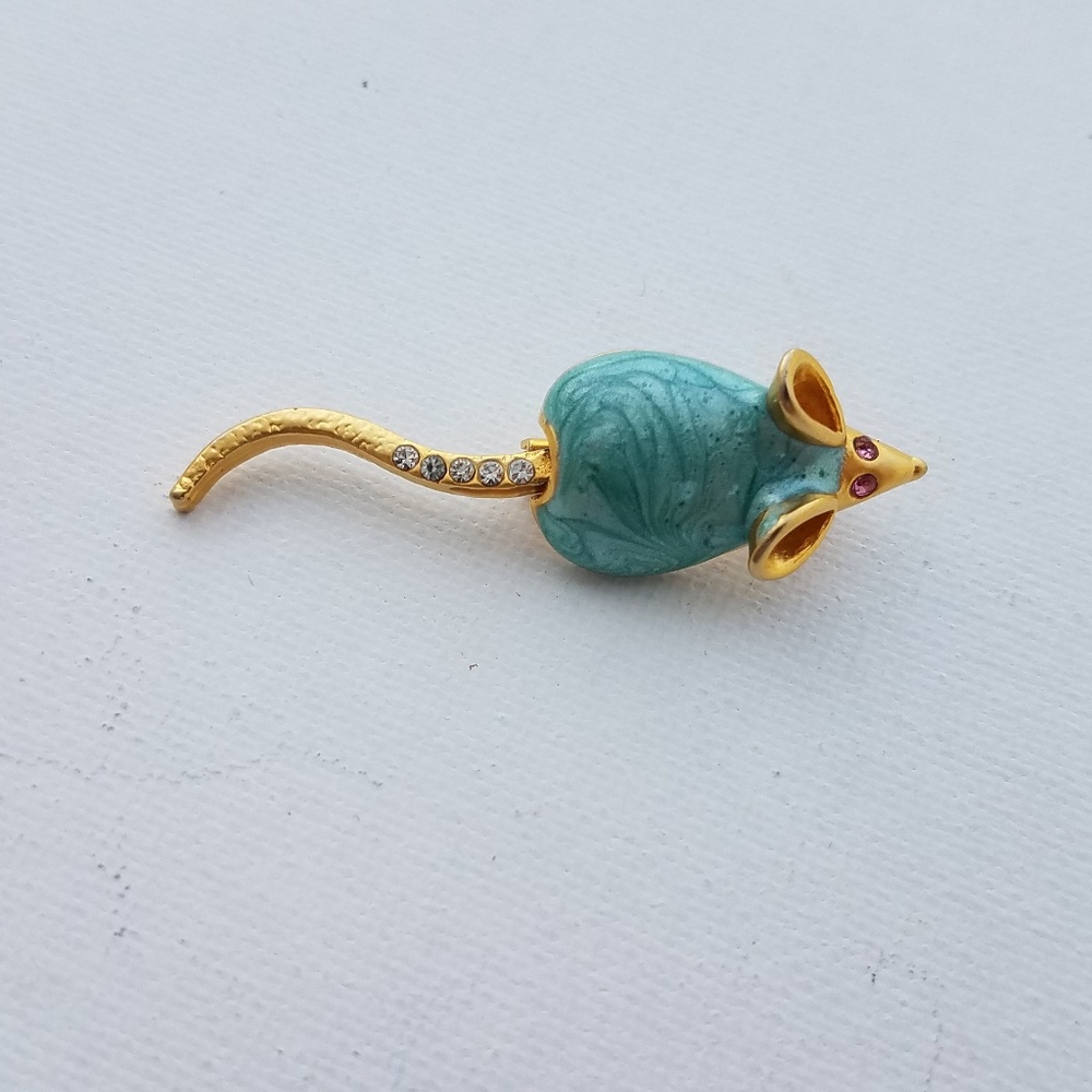 Vintage Mouse Brooch